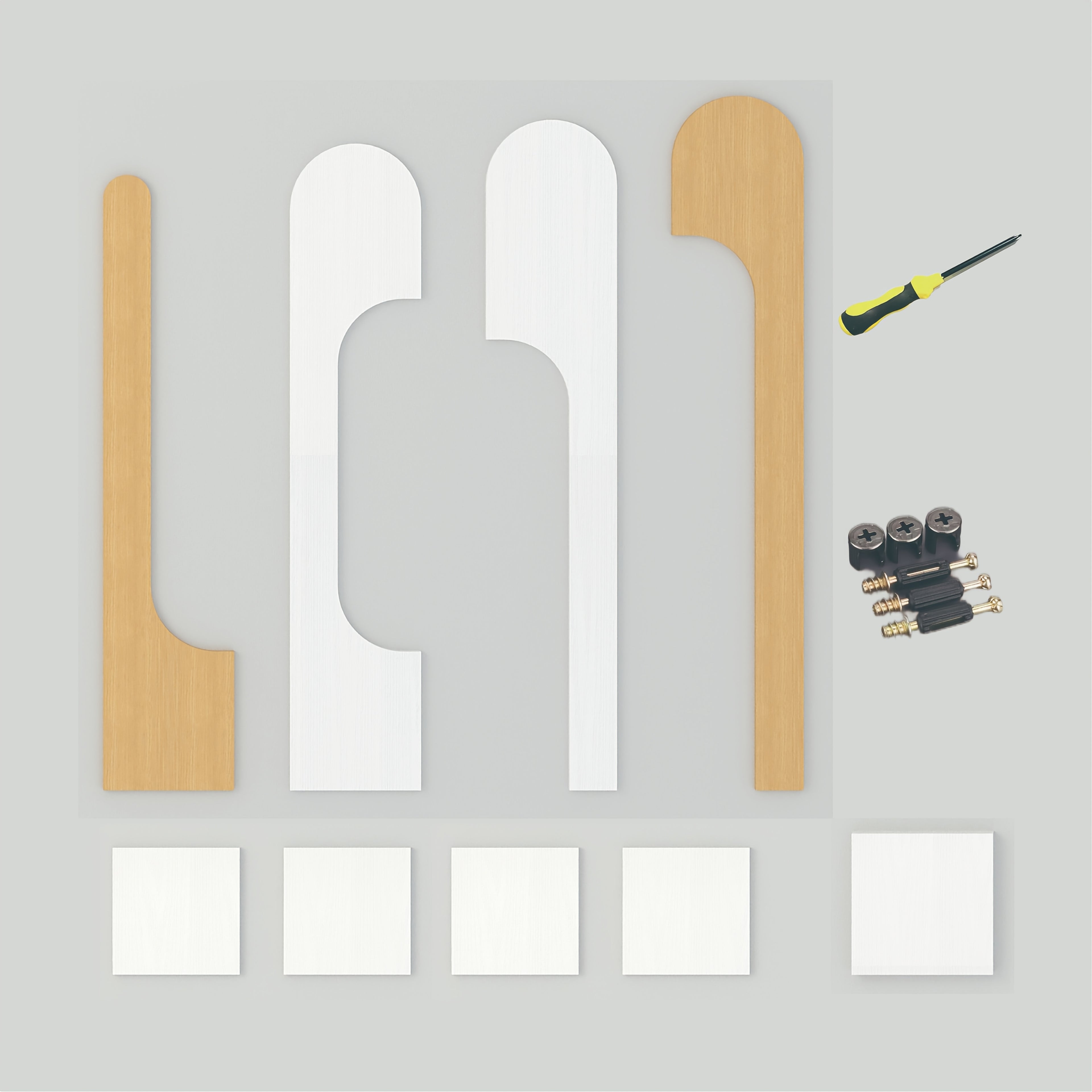 New 5-tier Rotating Floor-to-ceiling Bookshelf, Space-saving 360-degree Rotating Storage, Larger Storage Space, Solid Wood, Structural Design Is More Sturdy And Durable, Suitable for Bedroom, Living Room, Home, Office