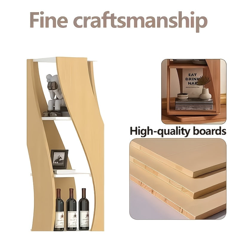 New 5-tier Rotating Floor-to-ceiling Bookshelf, Space-saving 360-degree Rotating Storage, Larger Storage Space, Solid Wood, Structural Design Is More Sturdy And Durable, Suitable for Bedroom, Living Room, Home, Office